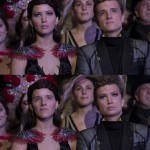 Face swap of Katniss Everdeen (Jennifer Lawrence) and Peeta Mellark (Josh Hutcherson) from The Hunger Games: Catching Fire.